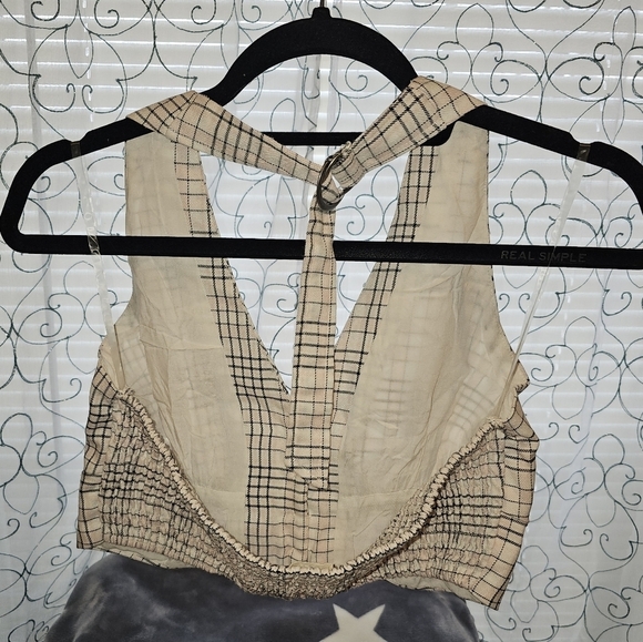 🛒💰Plaid Cropped Halter Vest - Picture 6 of 8